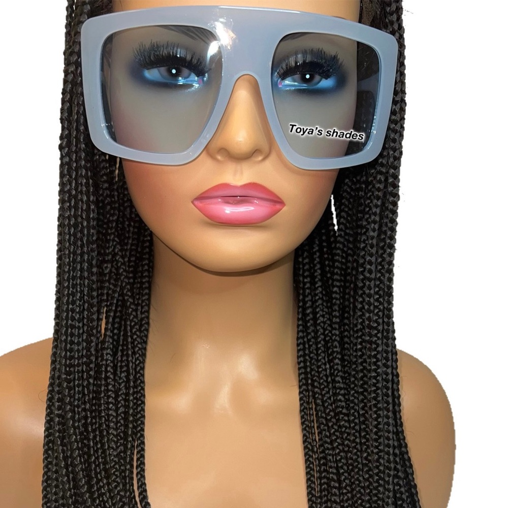 Brand new blue oversized sunglasses
